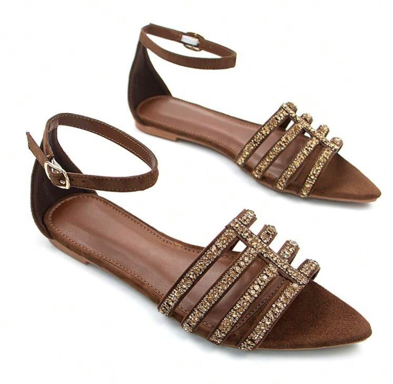 Elongated Glitter Sandal