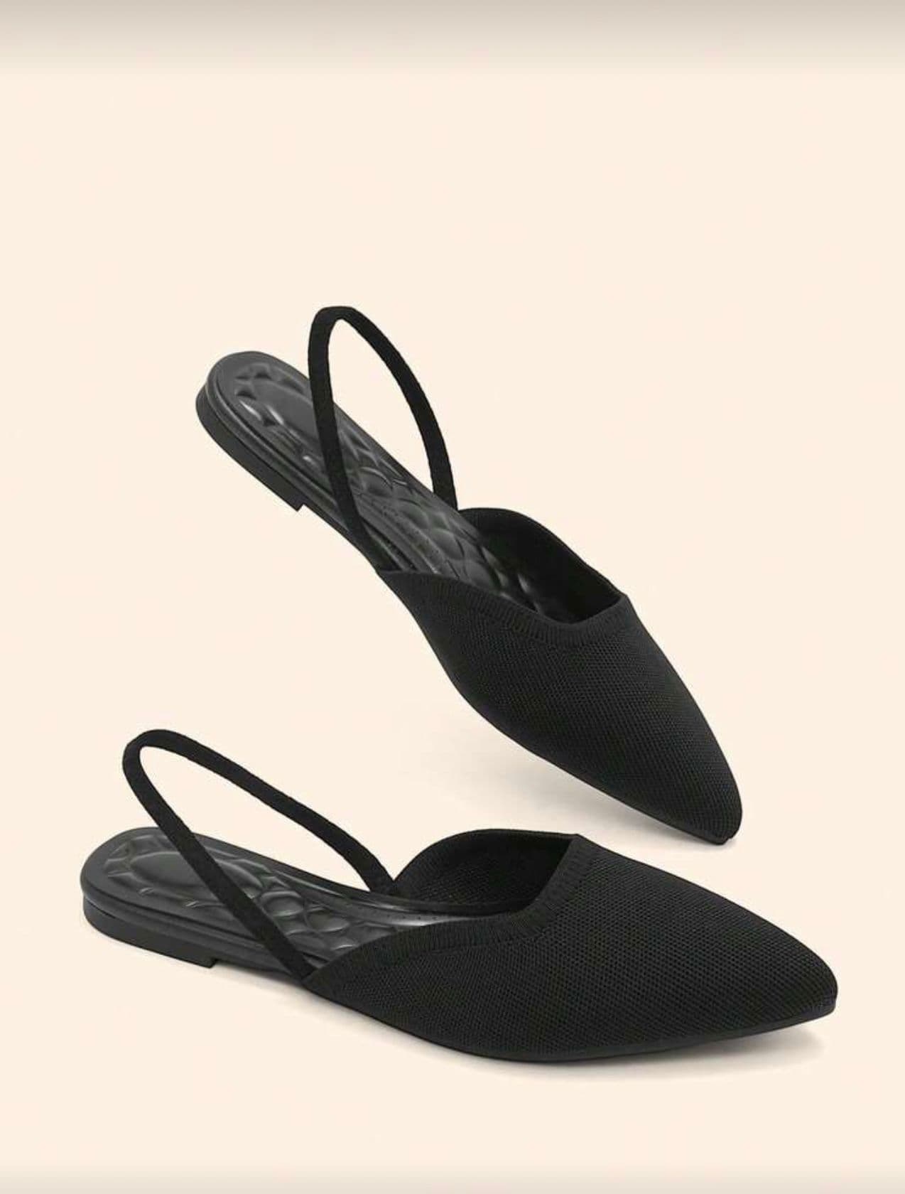 Black Strapped Flats II