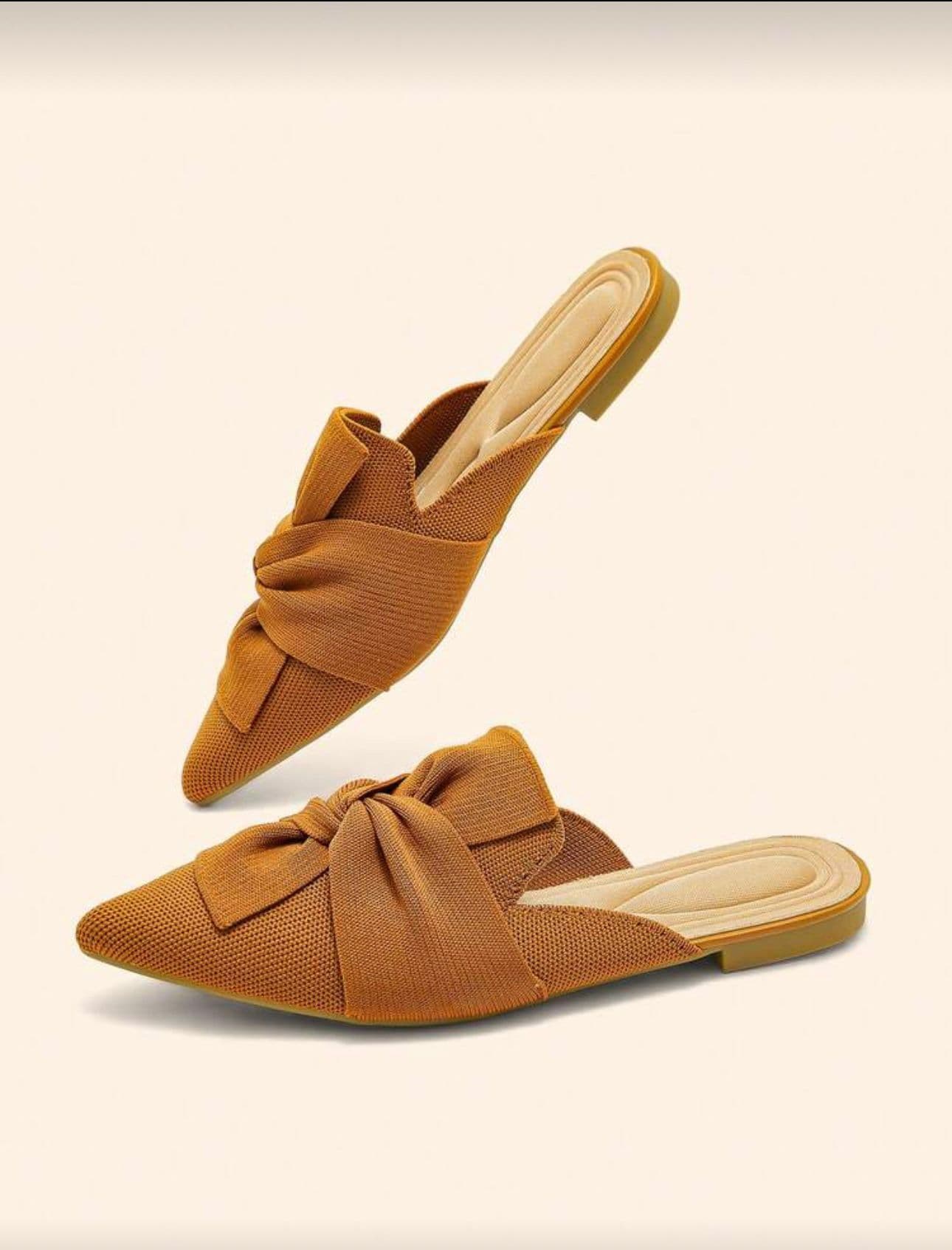 Brown Half-Shoe Flat