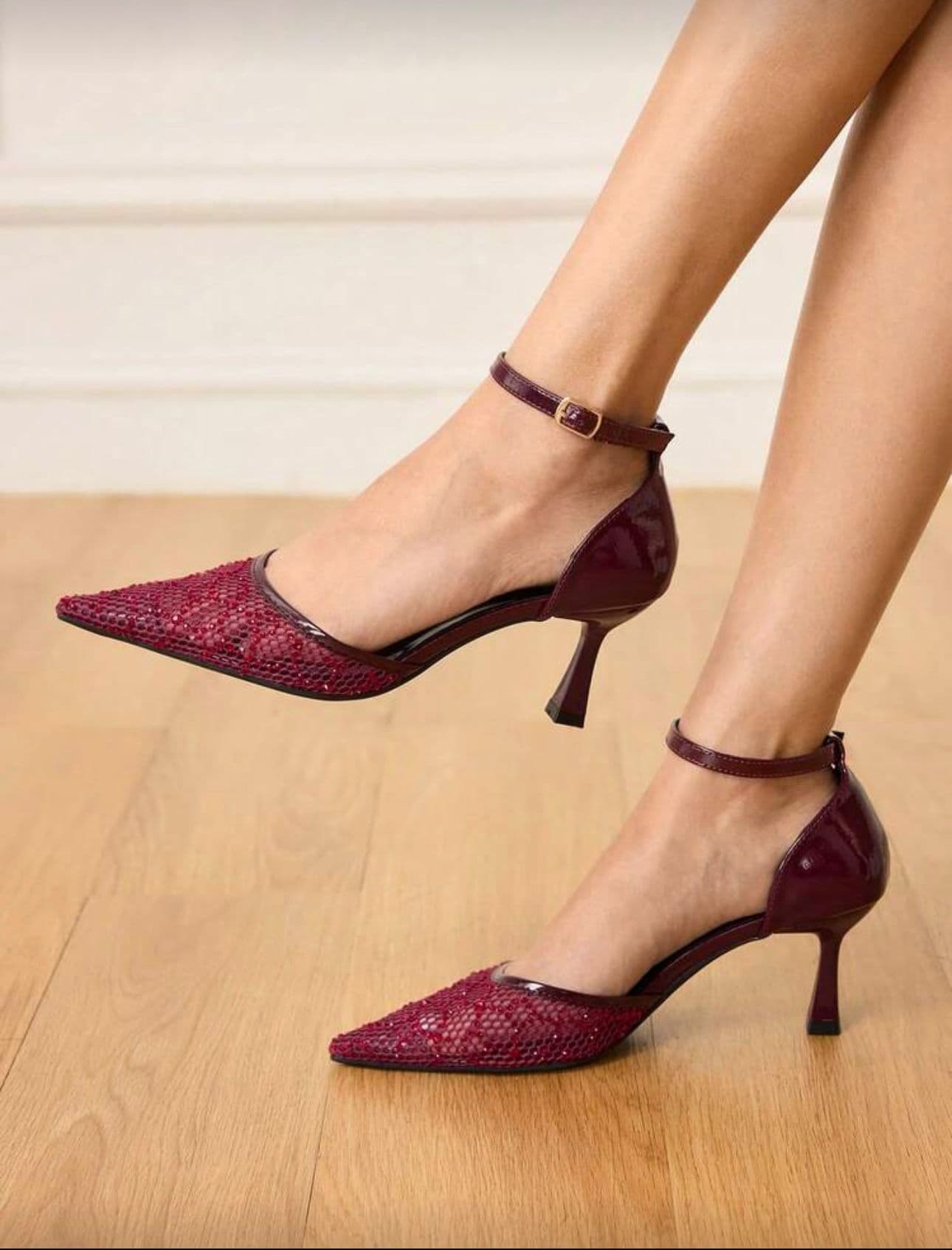 Strappy Net Stiletto