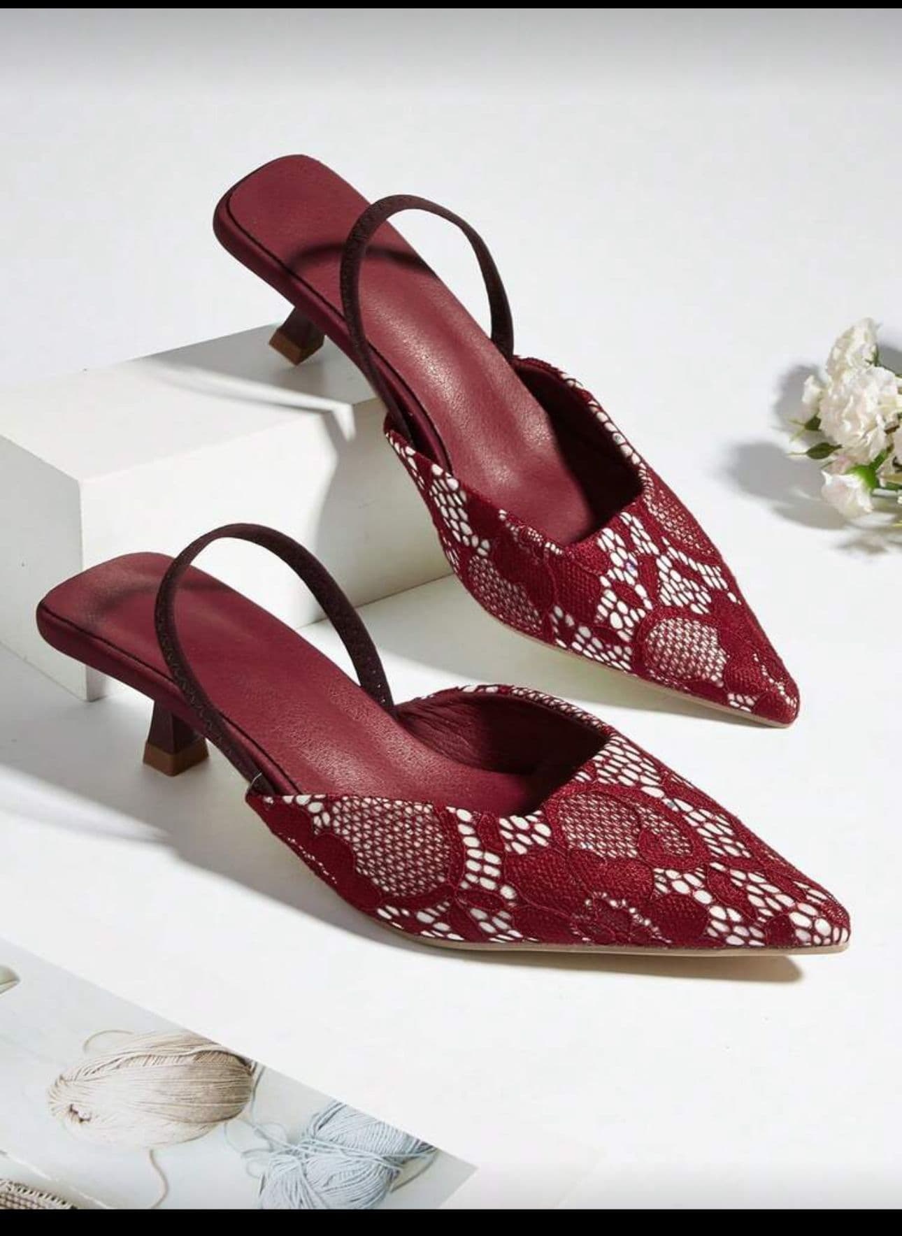 Elegant Kitten Slingback