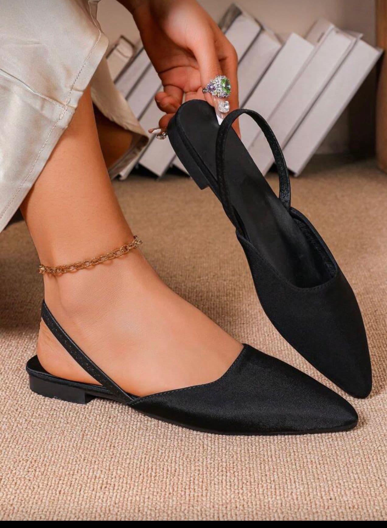 Bold Slingback Flat