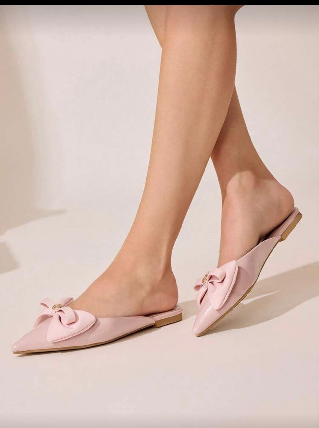 Pink Bow Flats