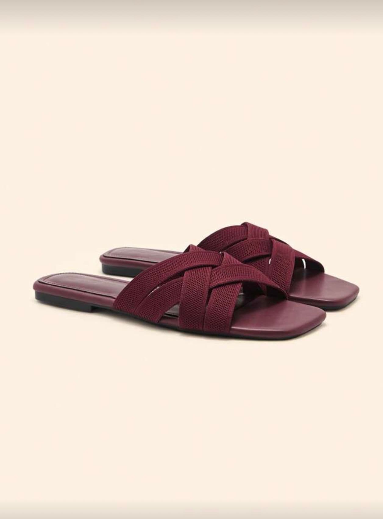 Burgundy Slippers