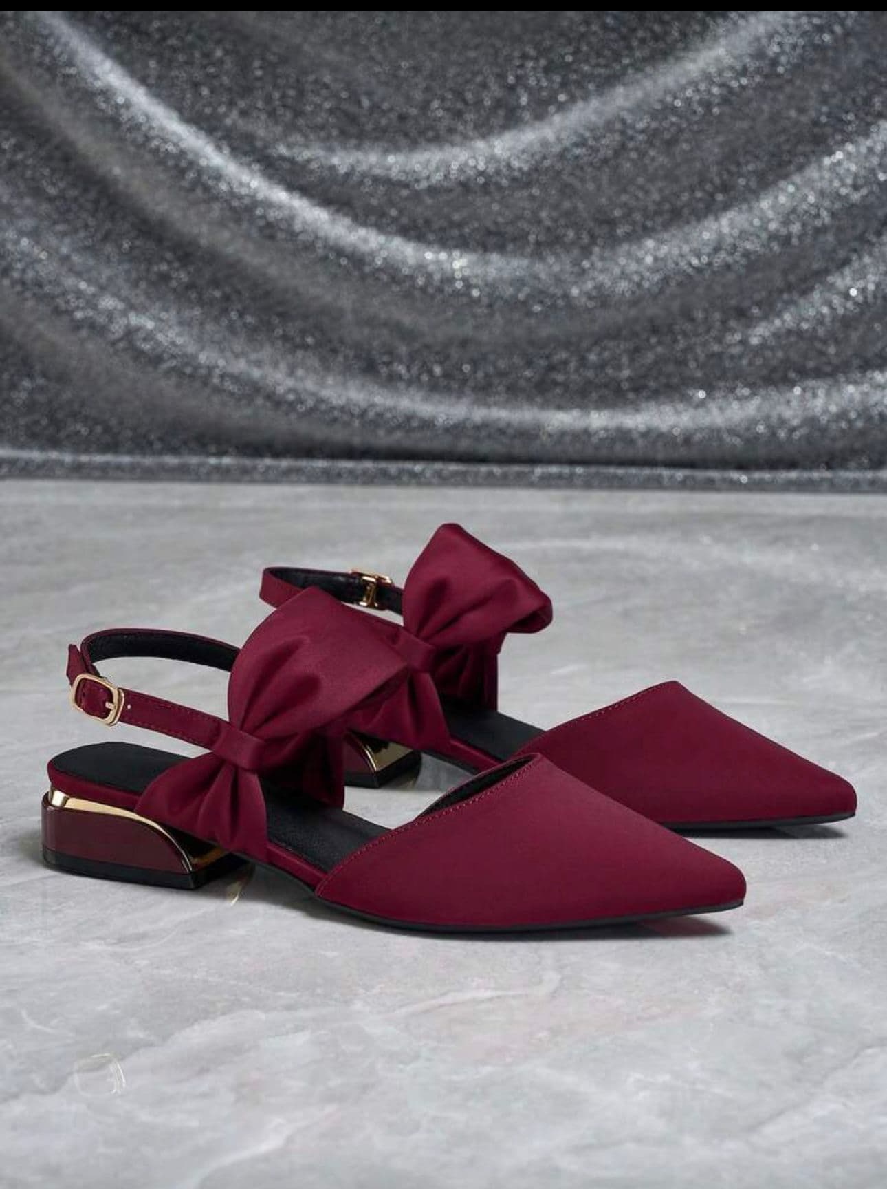 Burgundy 360 Side-Bow Sandal