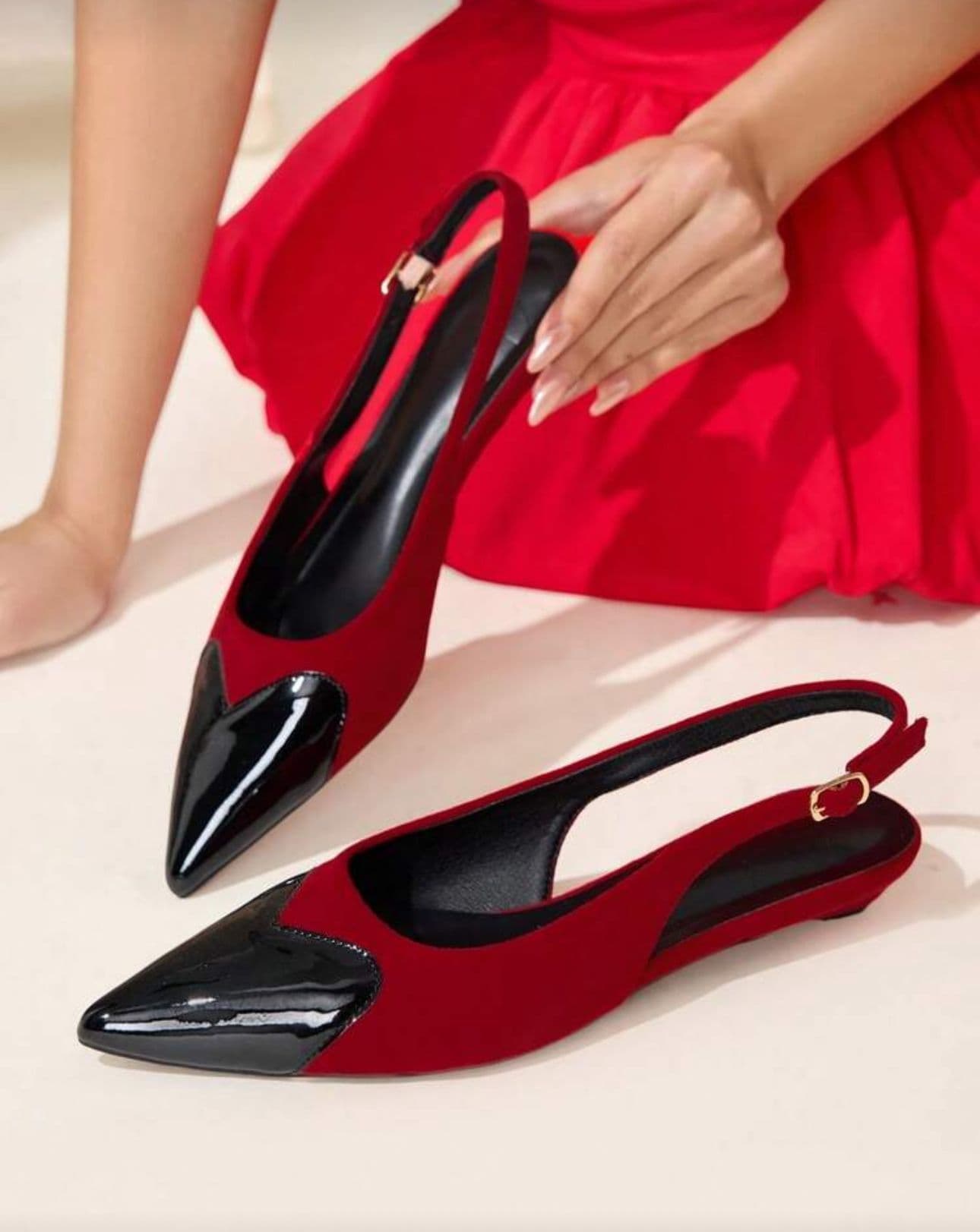 Bold Two-Tone Sandal