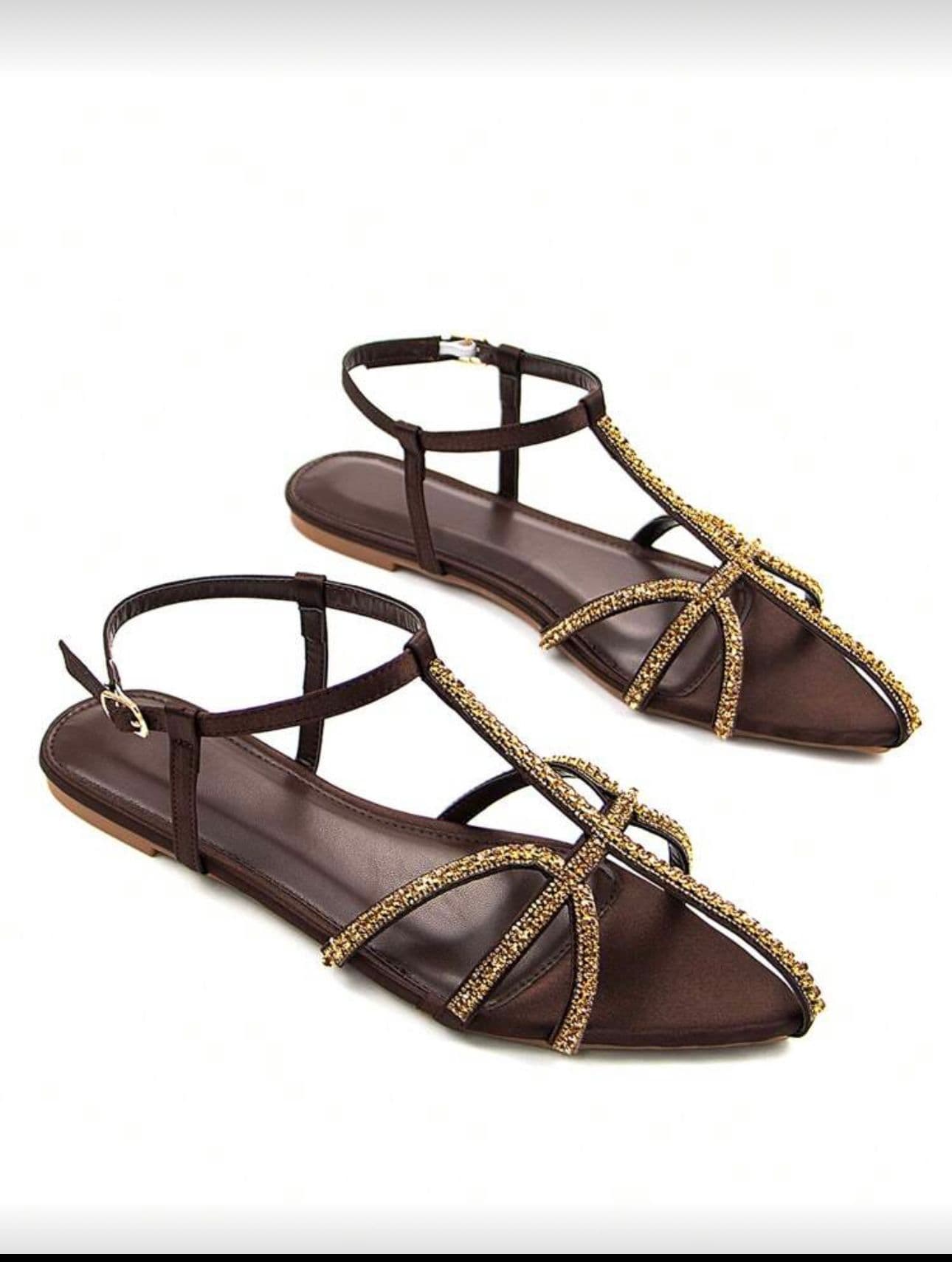 Gold Glitter Slingback Sandal