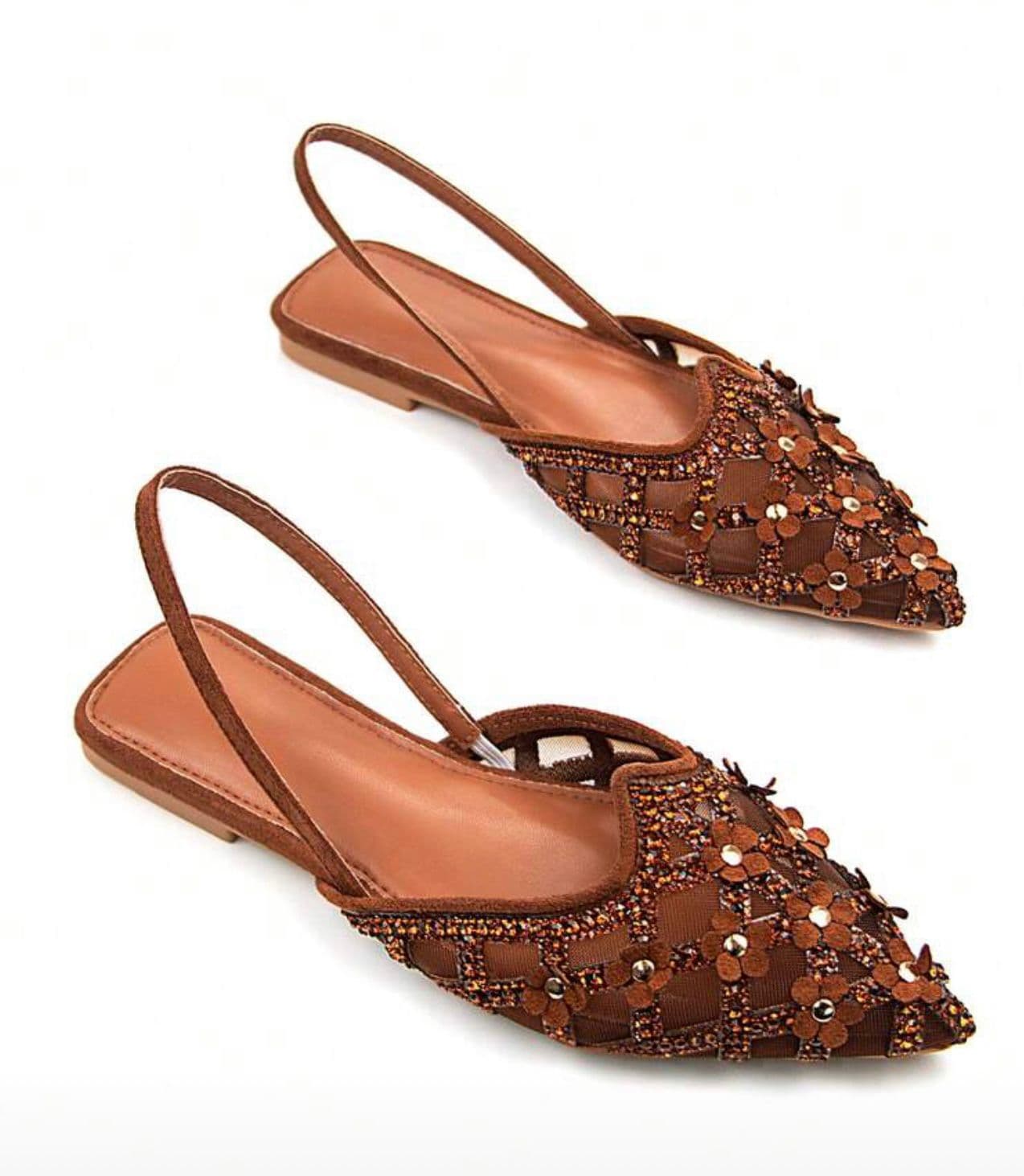 Crystal Embellished Flat