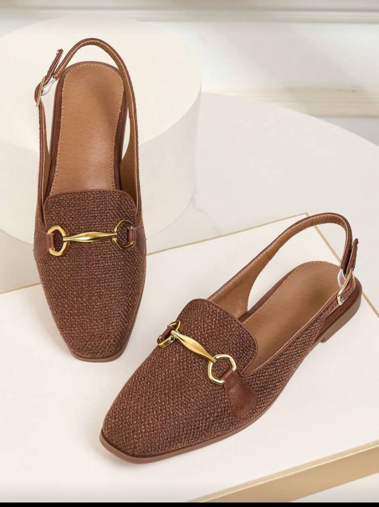 Brown Print Sandal