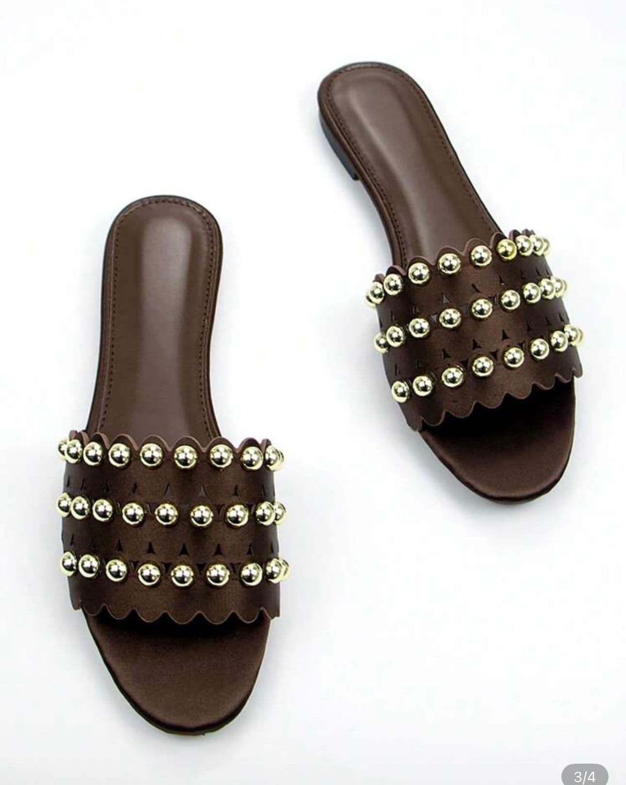 Pearl Embellished Slipper