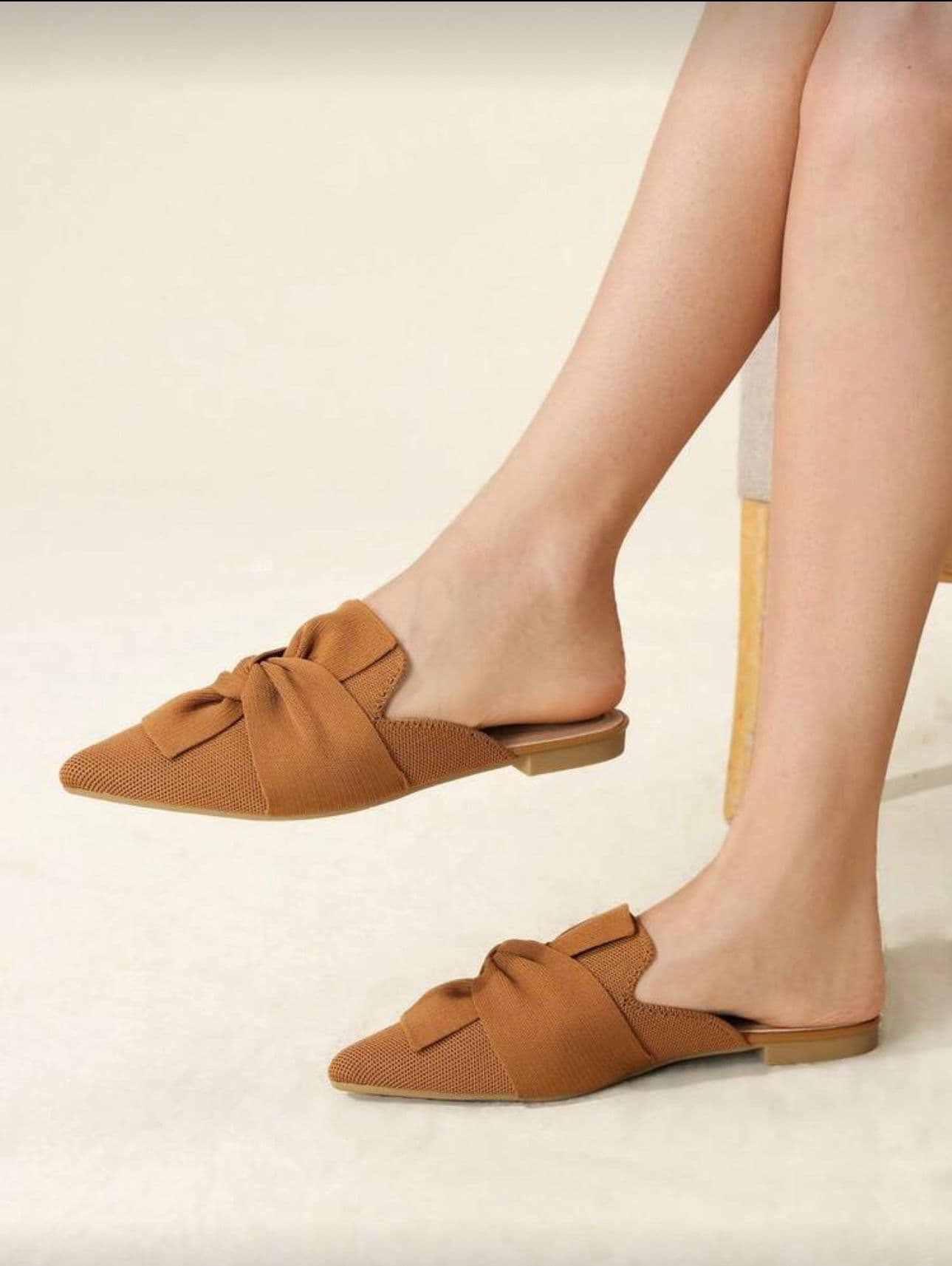 Brown Half-Shoe Flat